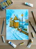 Winter Path to The Golden Cottage